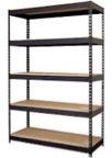 black heavy shelf