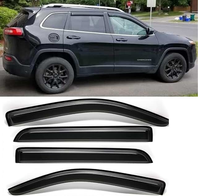 Flexible side window deflectors. Picture similar.