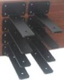32 Pack - 6 inch Black L Shelf Bracket (1/5 Inch Thicked) Floating Hidden Shelf Brackets Iron Shelf Brackets, Metal Shelf Bracket, Industrial Shelf Bracket, Metal L Brackets for Shelves Support 32 Pack 6 Inch
