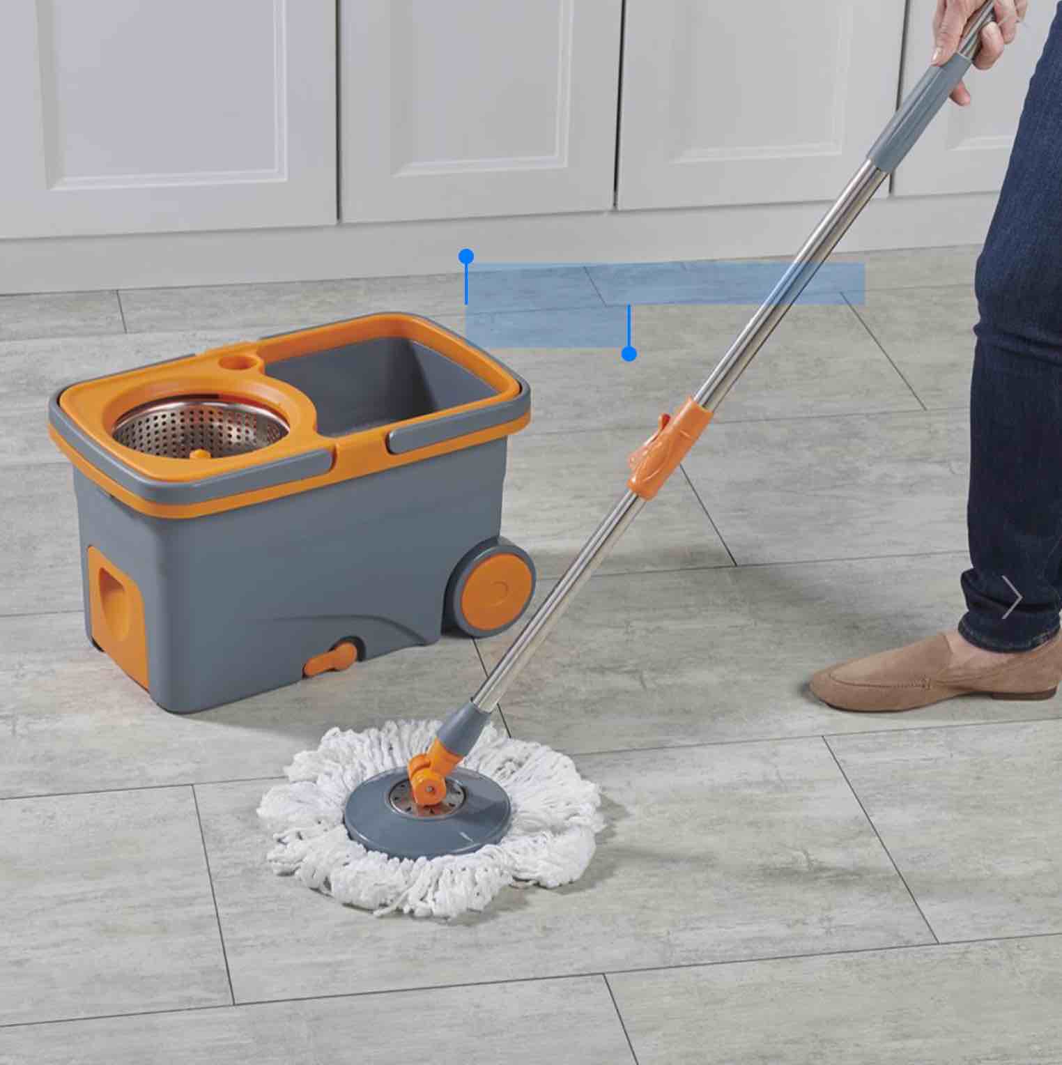 The Rinse And Spin Clean Mop System