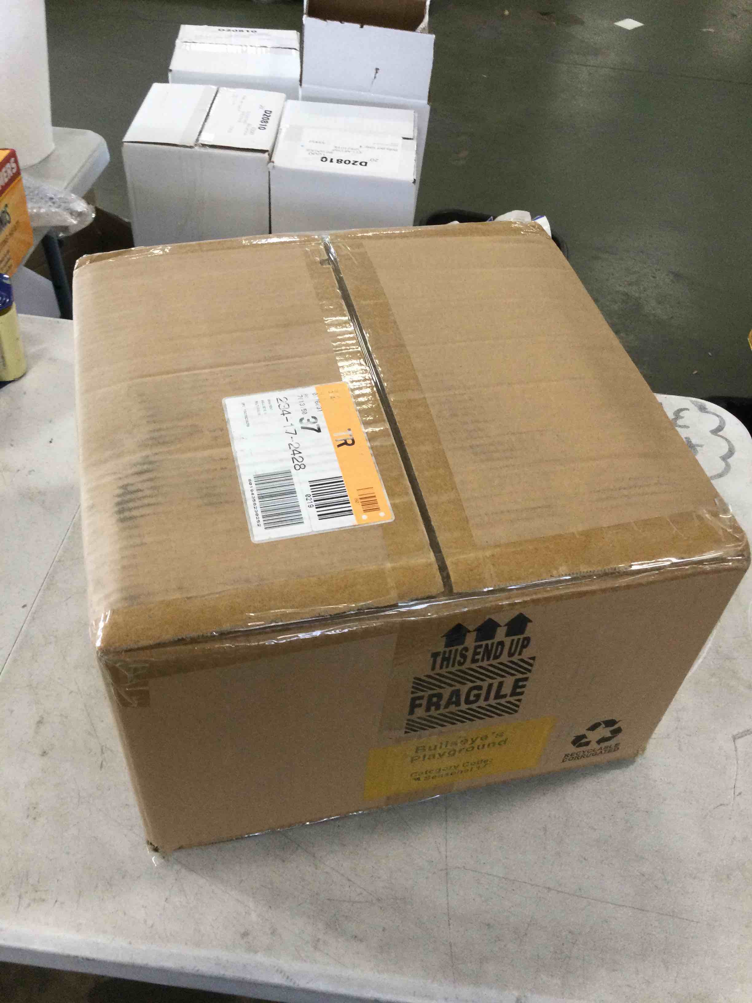 case of assorted Christmas bell ornaments 