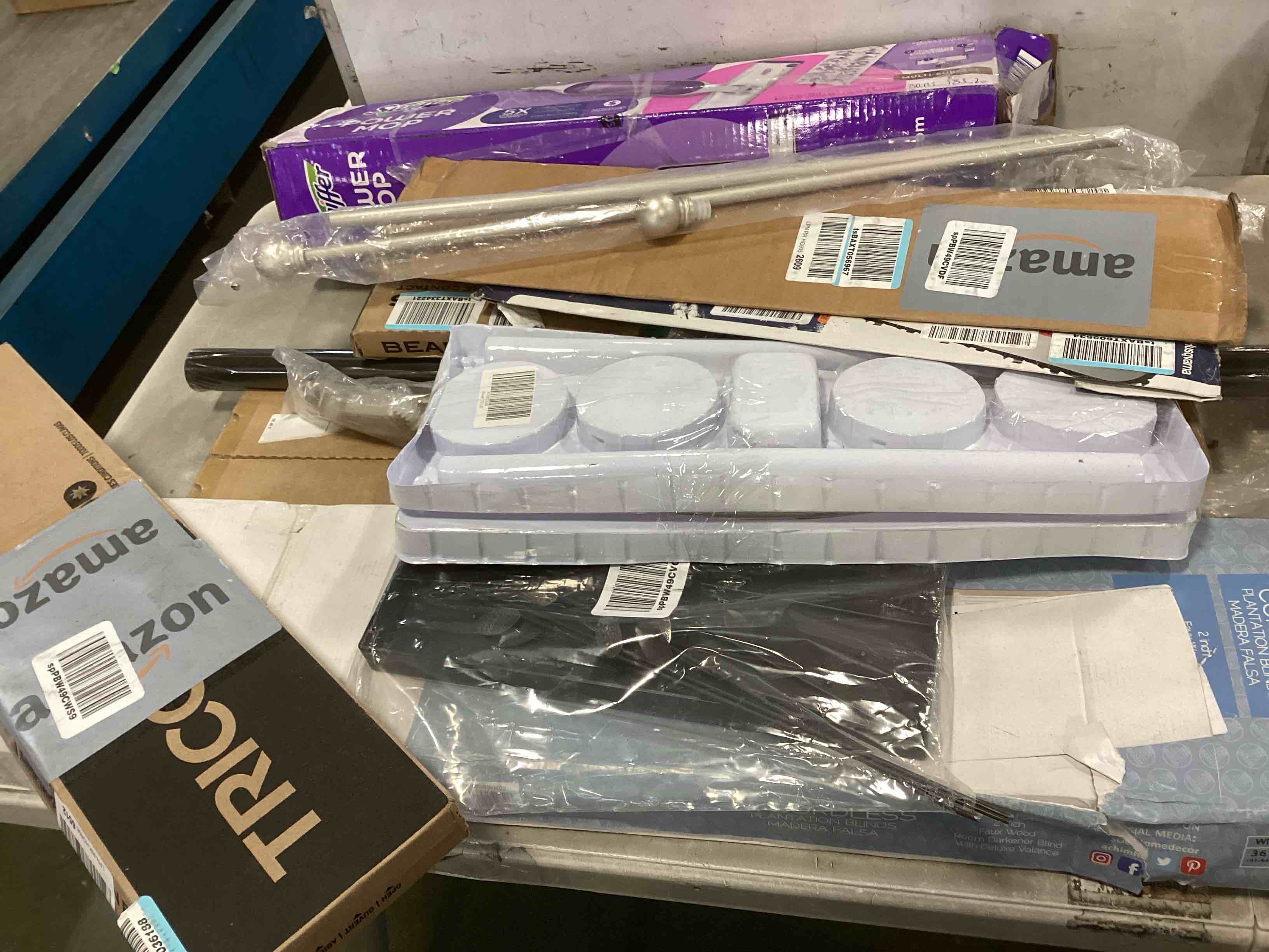 assorted item miscellaneous curtain rod/ retractable gate and more 