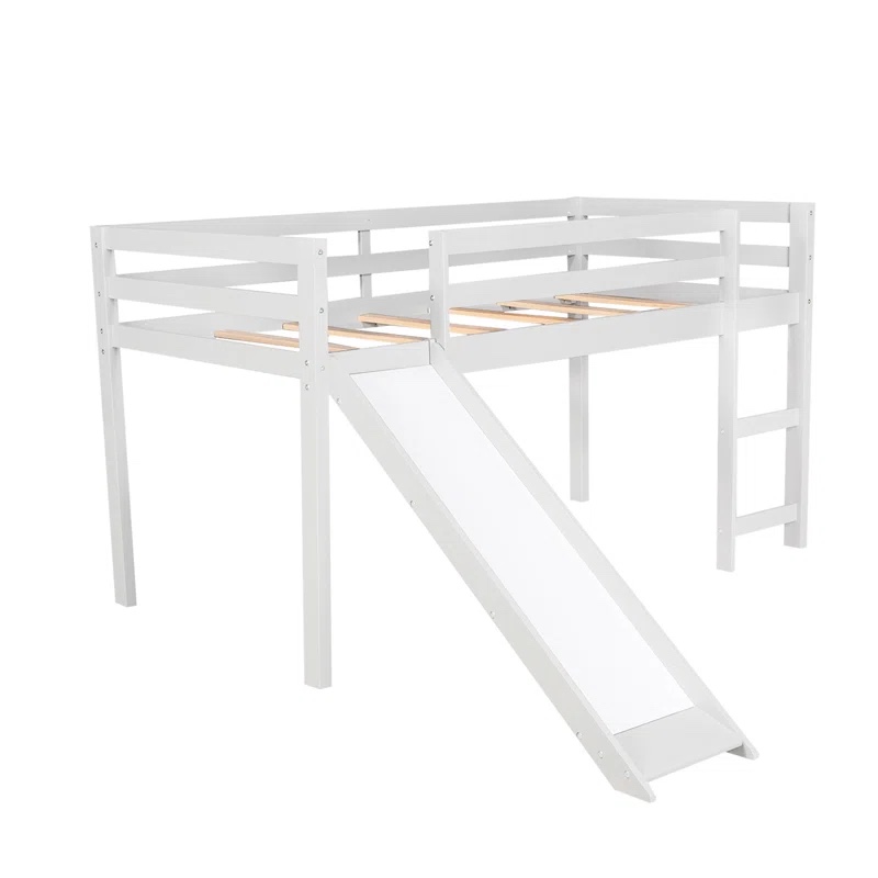 Allain Twin Solid Wood Loft Bed by Harriet Bee(Incomplete)