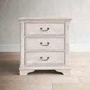 Nestor 3 - Drawer Nightstand in Antique White/Heavy Wire Brush