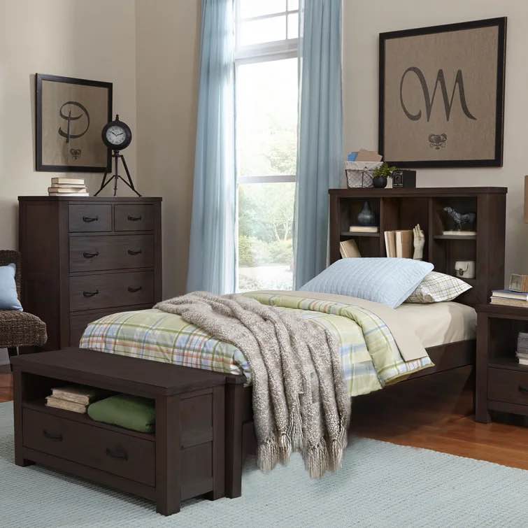 (Only bookcase)Mateo Bookcase Headboard