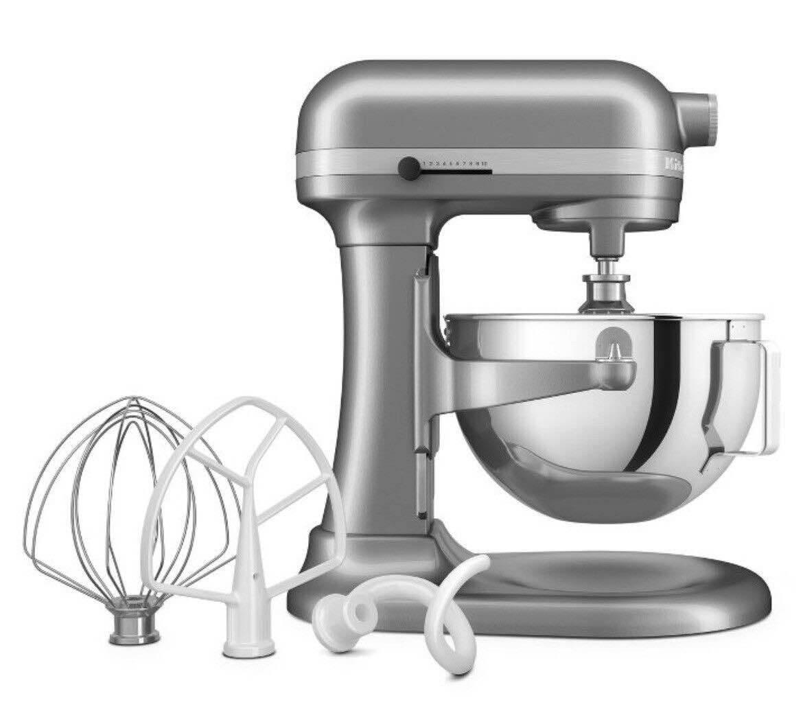 KitchenAid 5.5 Quart Bowl-Lift Stand Mixer- Contour Silver-KSM55SJSXCU