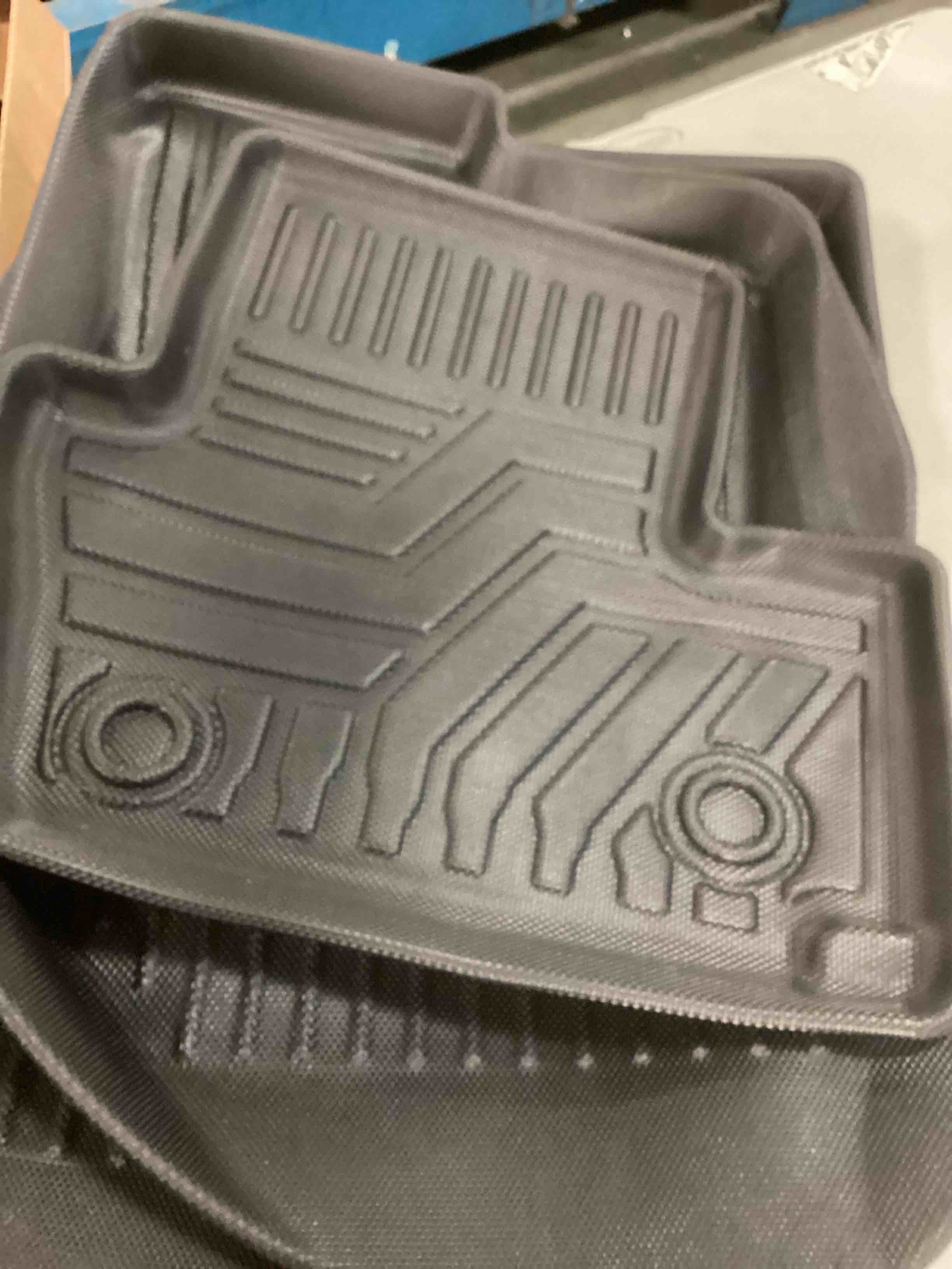 Mixsuper Floor Mats Compatible with 2007-2012 Dodge Caliber / 2007-2017 Jeep Patriot/Compass (Old Body Style) All Weather Floor Liners 1st & 2nd Row Set Black