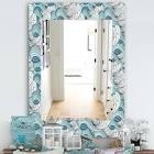 Great Wave Inspiration Traditional Bathroom Mirror
