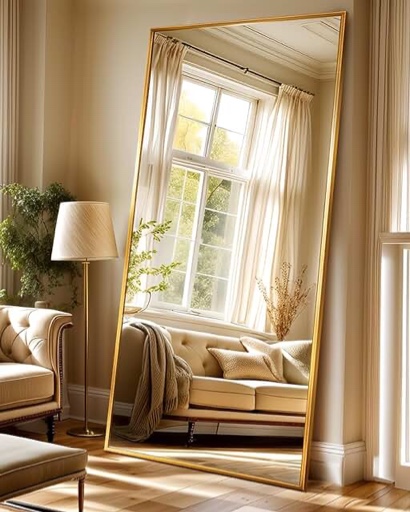 gold large mirror