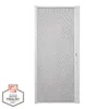 36 in. x 80 in. LuminAire White Single Universal Aluminum Gliding Retractable Screen Door Fits 32 to 36 in. Opening