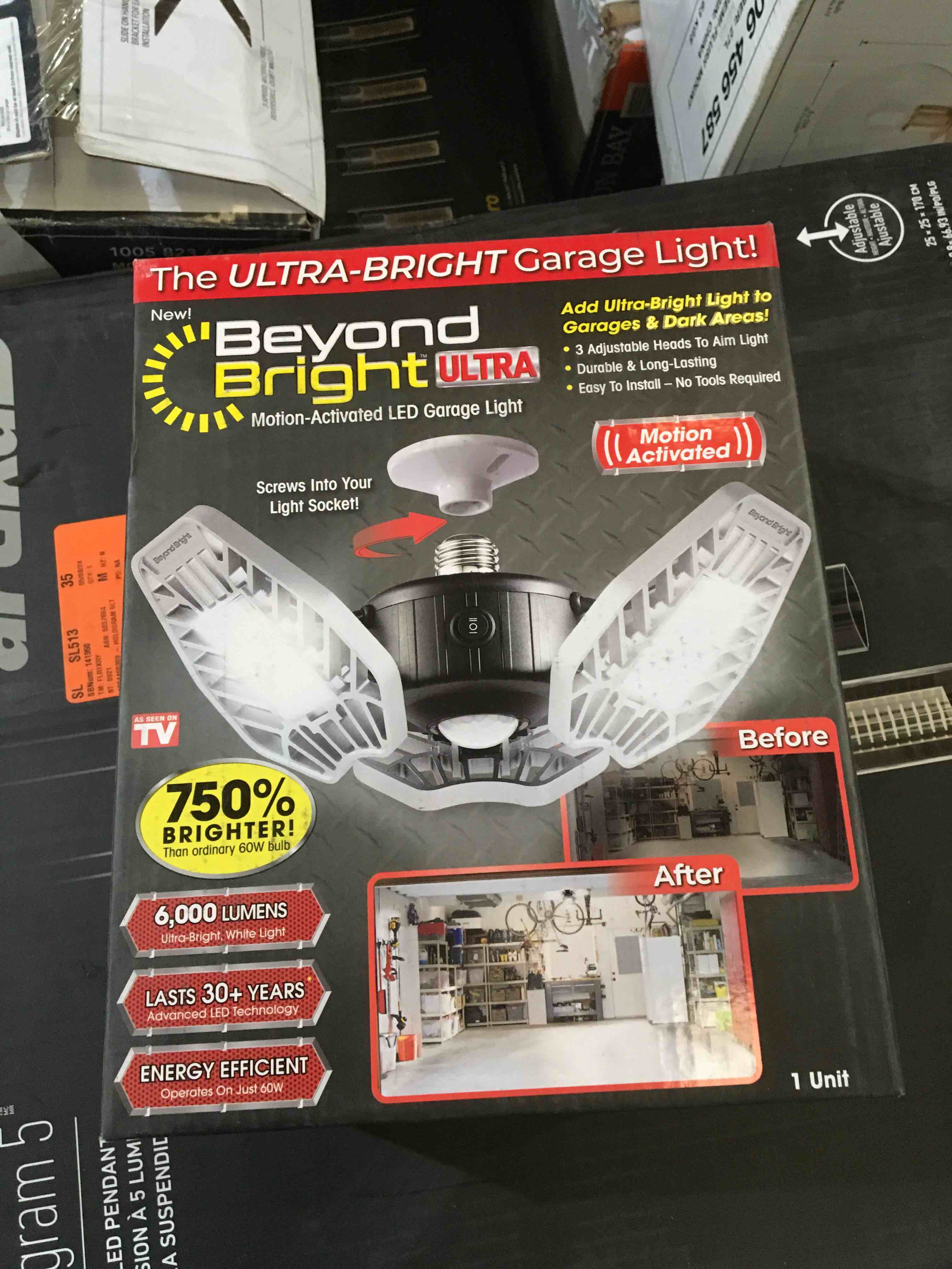 6034233 Motion Activated LED Garage Light