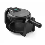 Farberware Single-Flip Waffle Maker, Black with Stainless Steel Decoration