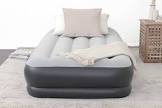 Inflatable Air Mattress with Built-in Pump Pillow USB Charger 22 Inch Tall Queen