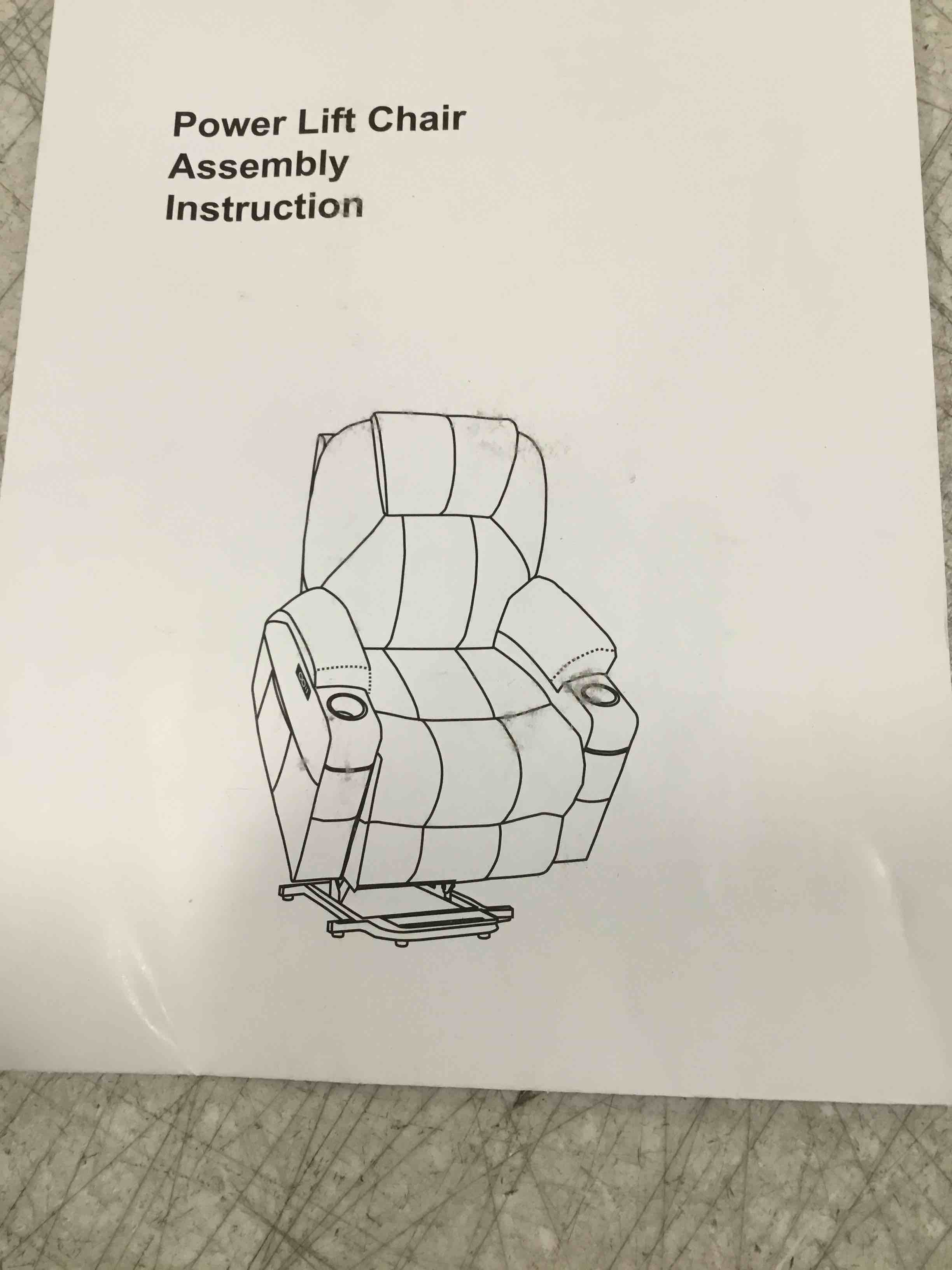 ( incomplete) Power Lift Recliner Chair Brown