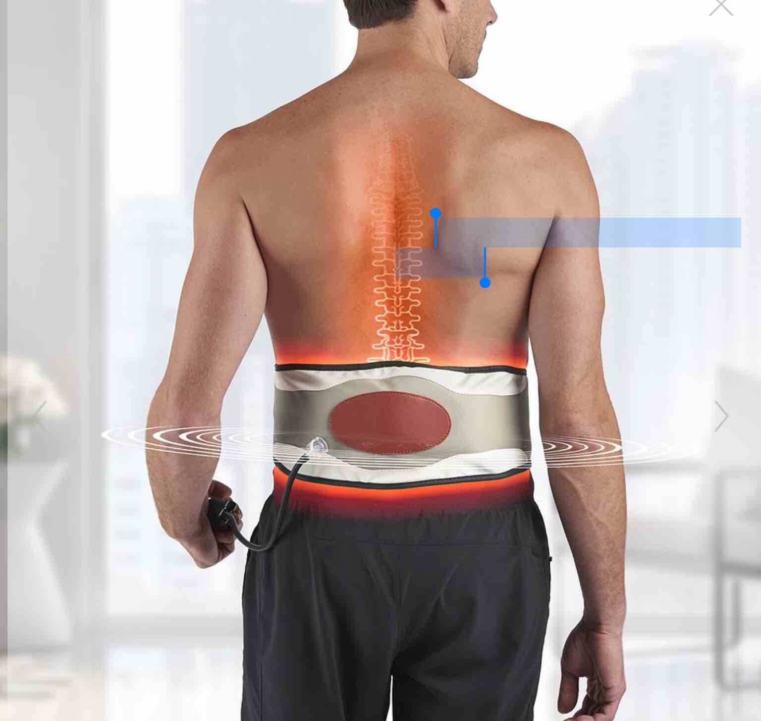 Cordless Triple Therapy Back Massager