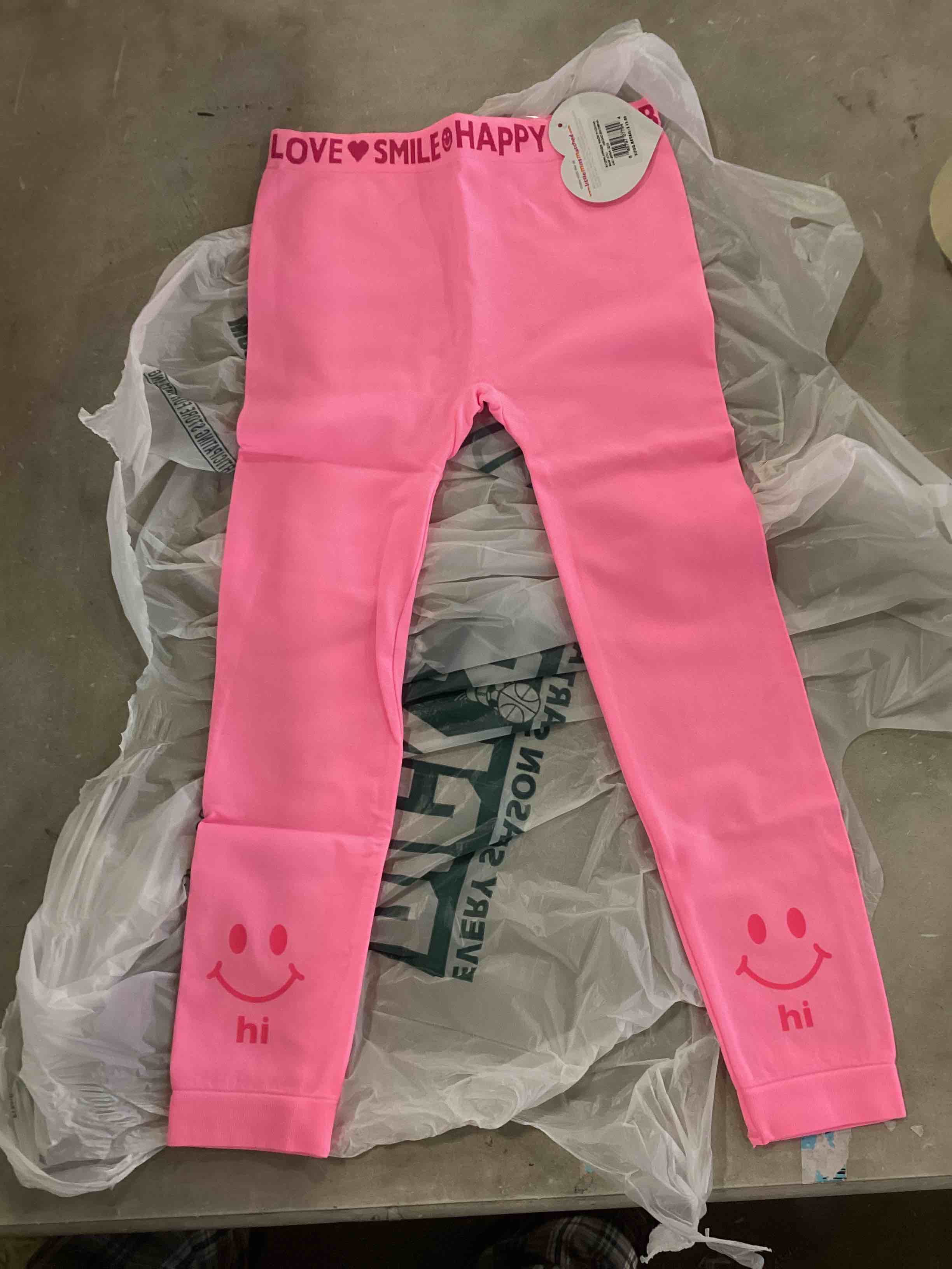 case of 20 little miss matched leggings (size s6)