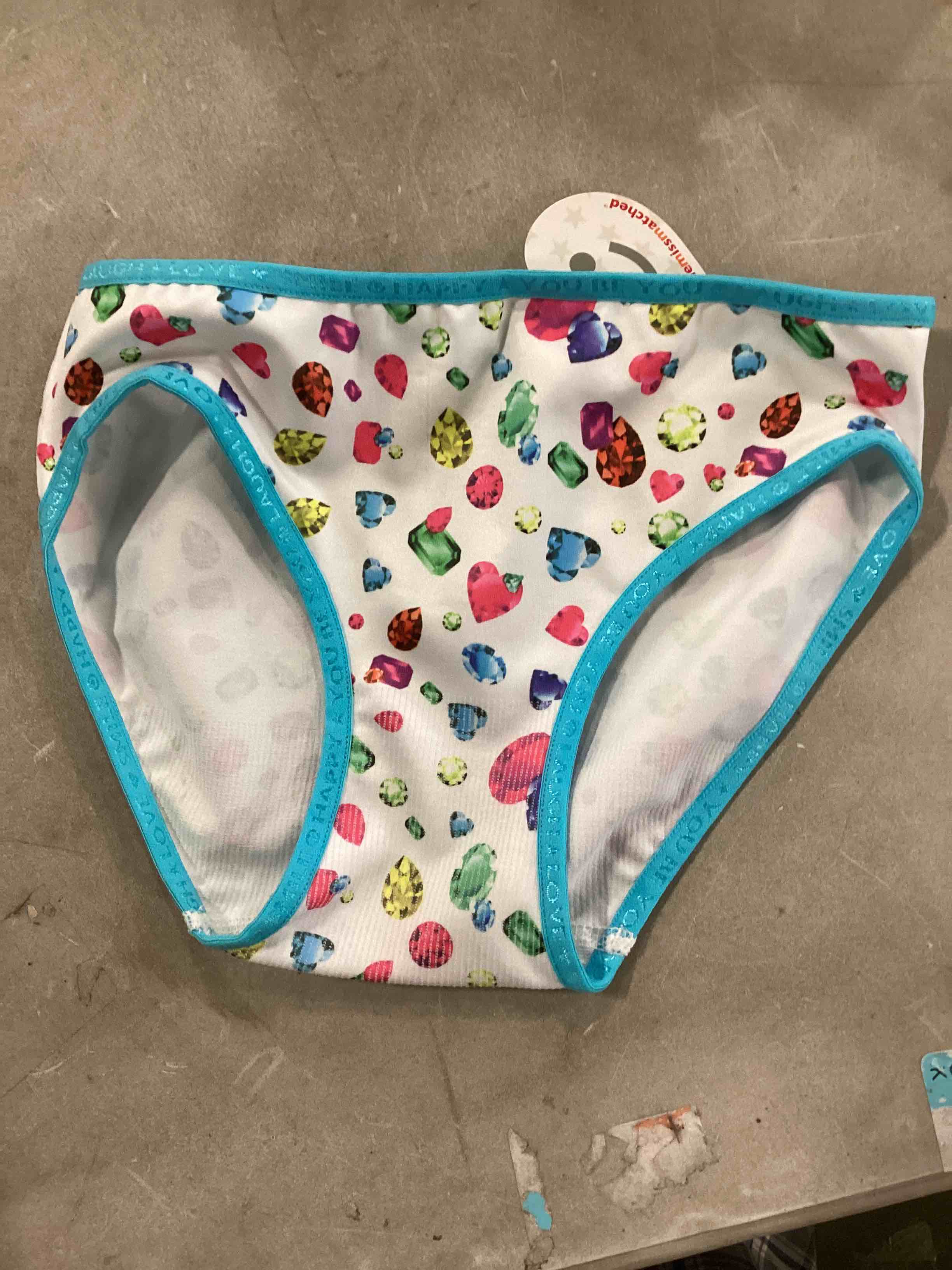 case of 5 little miss matched panties (size 4-5)