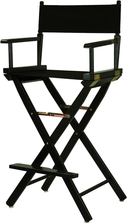 Frame/Black Canvas 30" Bar Height Directors-Chairs