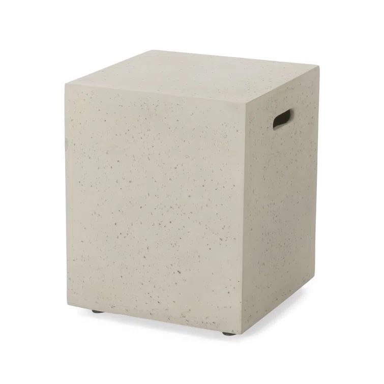 Wade Logan® Boneva Concrete Propane Outdoor Fire Pit Table