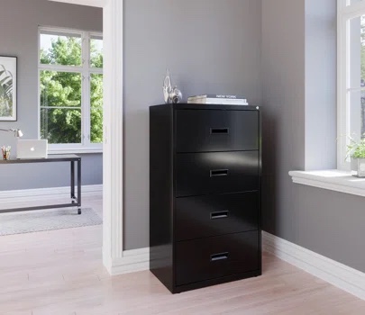 Alfonzia 41'' Wide 4 -Drawer File Cabinet