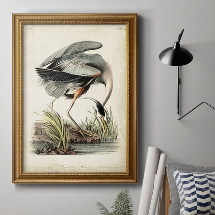 Great Blue Heron Premium Framed Canvas - Ready To Hang