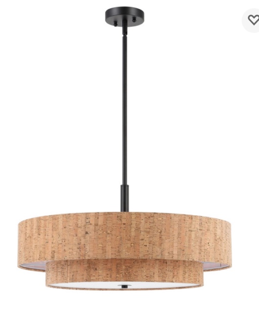 24" 5-Light Double Shaded Chandelier