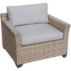 TKC 013B- PCC Club Chair With Cushion Color Summer Fog Wicker
