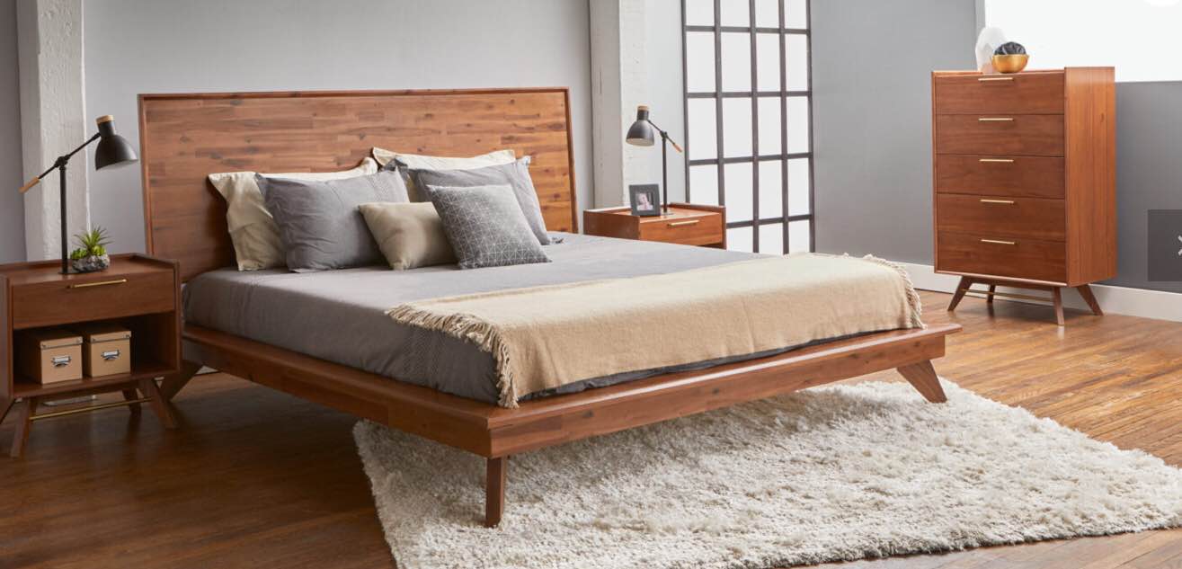 DENALI QUEEN BED WITH SLATS (incomplete box 2 of 2 only)