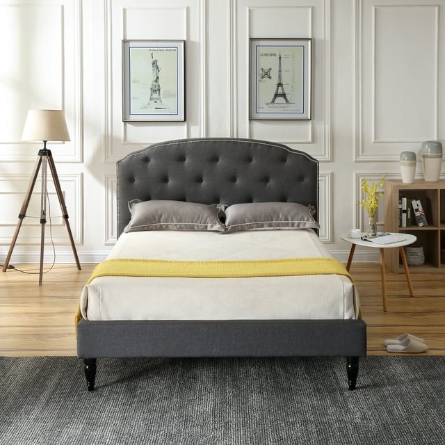 Modern Sleep Cranleigh Upholstered Platform Bed Full