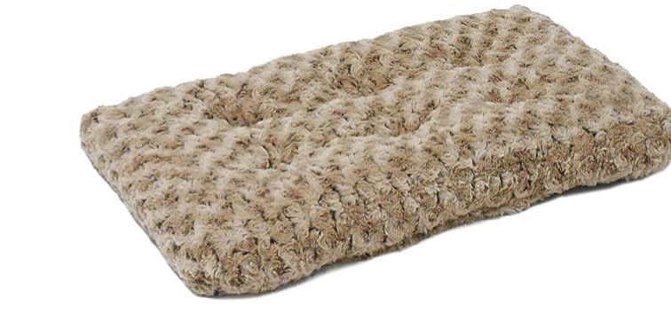 MidWest Homes for Pets Plush Ombré Swirl Dog & Cat Bed | Mocha 23L x 18W x 1.75H -Inches for Small Breeds, 24-Inch, Model:40624-STB