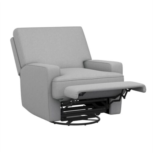 Baby Relax DA7197-GRR Rylan Swivel Glider Recliner Chair - Gray