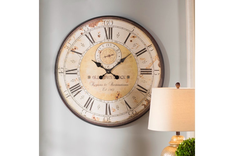 Clarke Oversized Round 31.5" Wall Clock