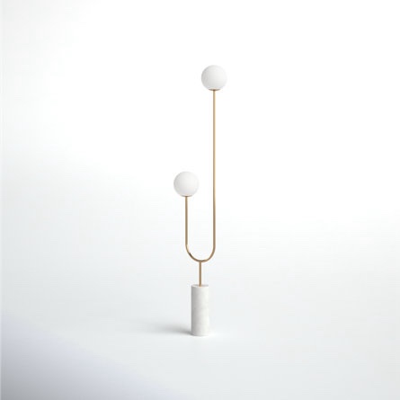 Ixia Contemporary Marble 73" Tree Floor Lamp