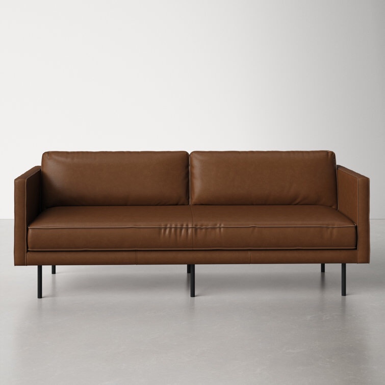 Penny 81'' Genuine Leather Sofa