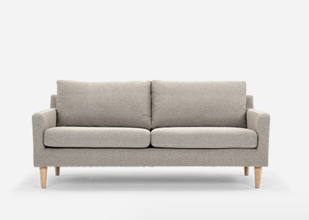 sofa company light grey couch *similar to stock photo*