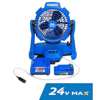 Kobalt 24-V Misting Fan Kit - 800 CFM - 60Â° Fan Head Rotation KMF 1124A-03