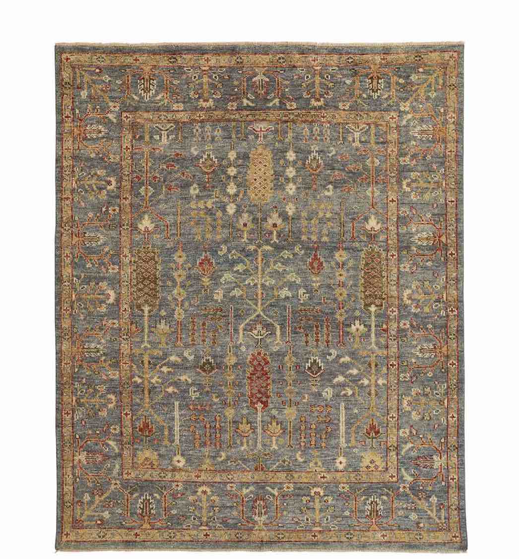 Feizy Carrington Area Rug Carrington - 9826499FBLURSTH50 - Traditional 9’ 6” x 13’ 6”