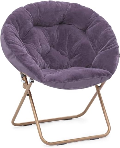 round chair foldable  purple 