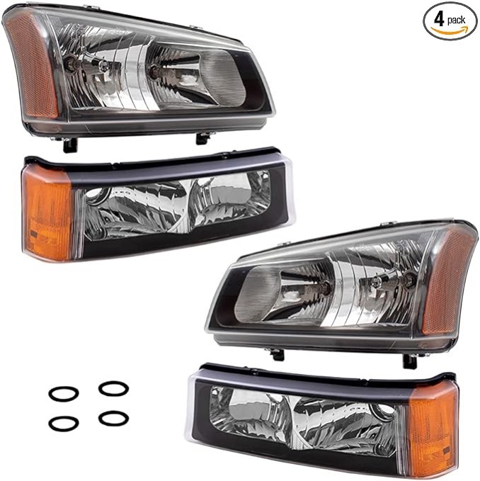 Brock replacement halogen headlights with fluted reflector
