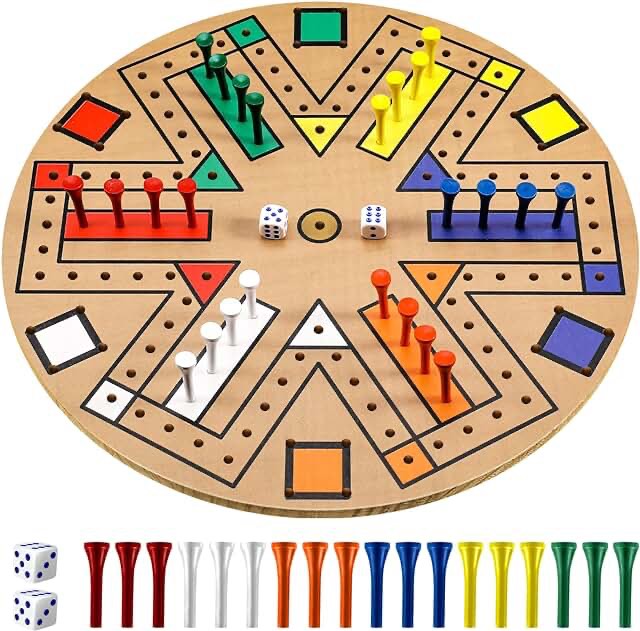 Kathfly Fast Track Board Game Wooden 36 Players Board Game