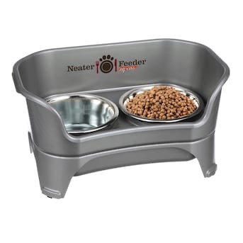  PETS 56-oz Metal and Plastic Dog Bowls) with Stand (2 Bowls)