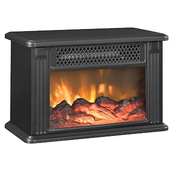 STYLE SELECTIONS 14.6-in W Black Fan-forced Electric Fireplace