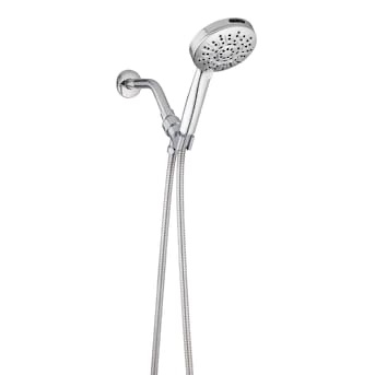 ALLEN + ROTH Nevis Brushed Nickel Round Handheld Shower Head 1.8-GPM (6.8-LPM)