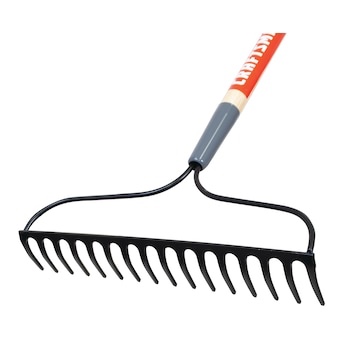 CRAFTSMAN 57.25-in L Wood-Handle Welded Steel Garden Rake