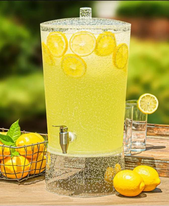 Member’s  Mark Clear Seeded Shatterproof Beverage Dispenser (Similar image)