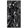 Rainforest 3 ft. x 6 ft. Powder Coated Steel Decorative Screen Panel in Black with 6-Screws