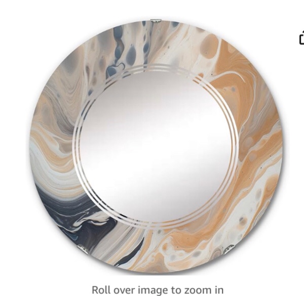 Abstract Marble Art with Copy Space V III Vanity Mirror Bathroom Wall Mirrors
