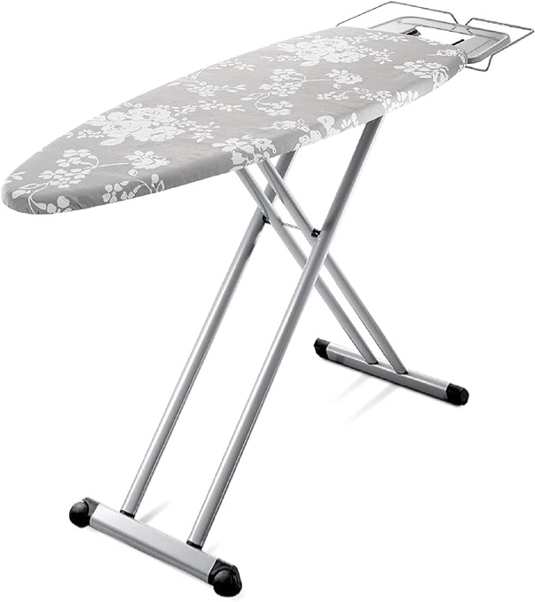 Ironing Board - Extreme Stability | Made in Europe | Steam Iron Rest | Adjustable Height | Foldable | European Made Gray