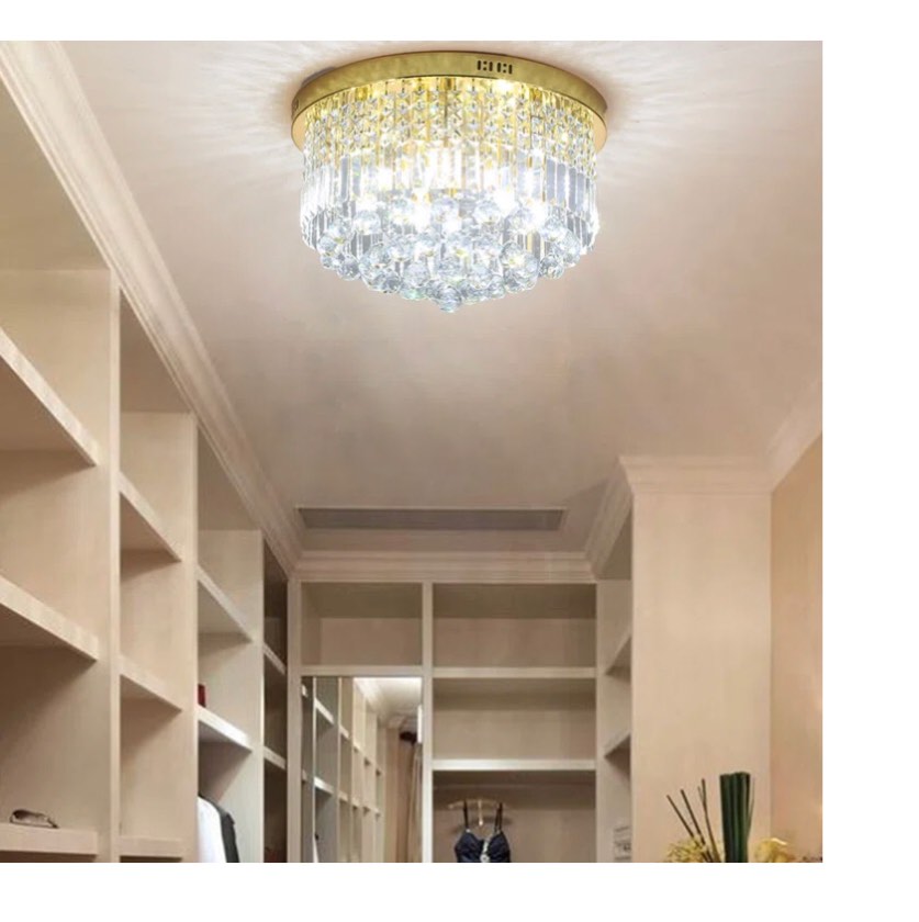 Forrest 9 - Light 20-In Flush Mount Dimmable Chandelier