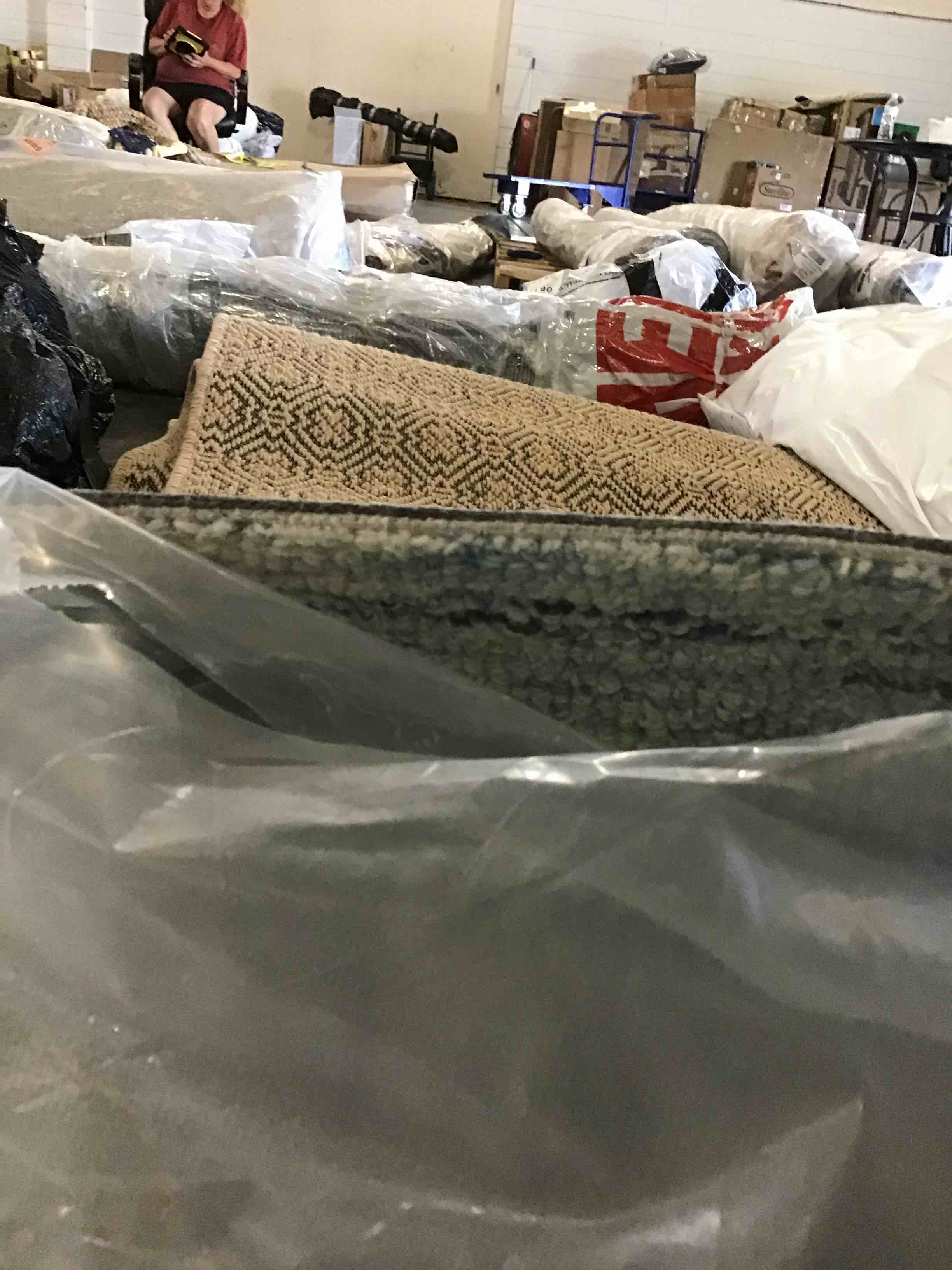 Loloi Chris Loves Julia x Loloi Chris Collection CHR-01 Ivory/Denim 8'-6" x 11'-6" Area Rug